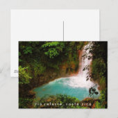 Rio Celeste waterval Costa Rica Briefkaart (Voorkant / Achterkant)