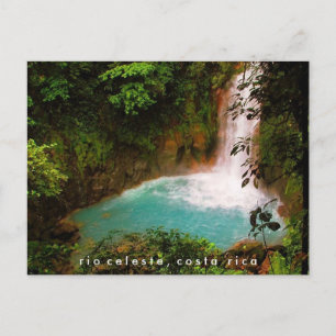 Rio Celeste waterval Costa Rica Briefkaart