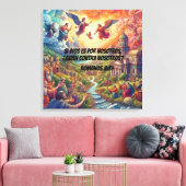 Río Celestial Canvas Afdruk (Insitu (Woonkamer))