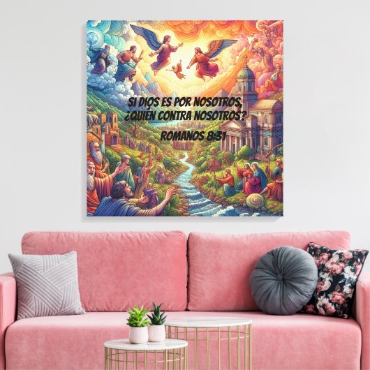 Río Celestial Canvas Afdruk (Insitu (Woonkamer))