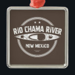 Rio Chama, New Mexico Kayaking Metalen Ornament<br><div class="desc">De rivier de Rio Chama in New Mexico,  een belangrijke tributary van de Rio Grande,  stroomt door de Wilde rivierkreeft van de Chama - een veelkleurig zandsteenkanjon waarvan de muren oplopen tot 1.500 meter boven de rivier terwijl je stroomafwaarts reist.</div>