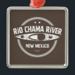 Rio Chama, New Mexico Kayaking Metalen Ornament<br><div class="desc">De rivier de Rio Chama in New Mexico,  een belangrijke tributary van de Rio Grande,  stroomt door de Wilde rivierkreeft van de Chama - een veelkleurig zandsteenkanjon waarvan de muren oplopen tot 1.500 meter boven de rivier terwijl je stroomafwaarts reist.</div>