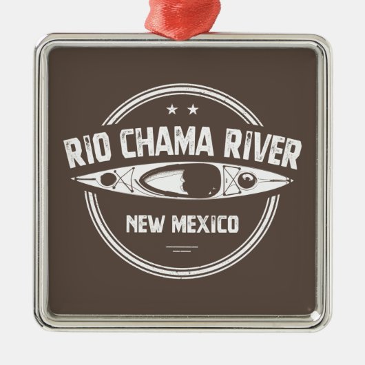 Rio Chama, New Mexico Kayaking Metalen Ornament (Voorkant)