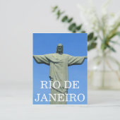 rio christ standbeeld briefkaart (Staand voorkant)