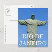 rio christ standbeeld briefkaart (Voorkant / Achterkant)