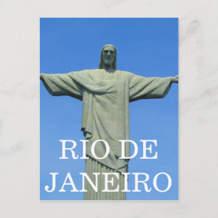 rio christ standbeeld briefkaart