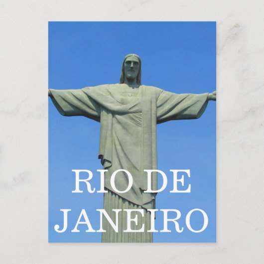 rio christ standbeeld briefkaart (Voorkant)