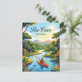 Rio Coco Nicaragua Briefkaart (Staand voorkant)