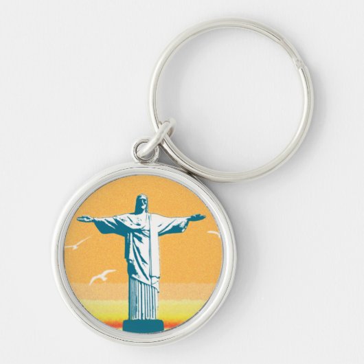 Rio - Corcovado - Jezus Christus de Redeemer Sleutelhanger (Voorkant)