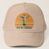 Rio - Corcovado - Jezus Christus de Redeemer Trucker Pet (Voorkant)