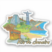 rio de daneiro sticker (Voorkant)