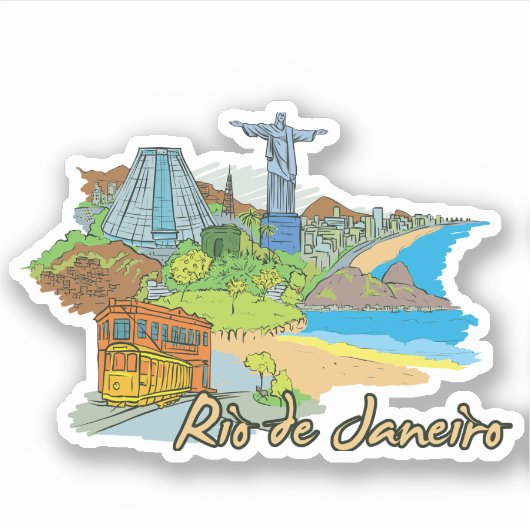 rio de daneiro sticker (Voorkant)