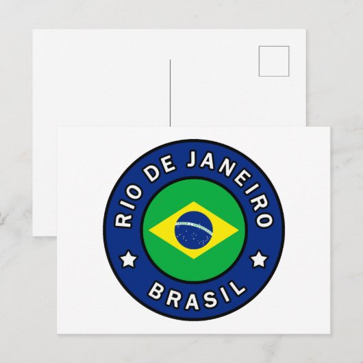 Rio de Janeiro Brasil Briefkaart (Voorkant / Achterkant)