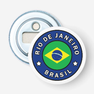 Rio de Janeiro Brasil Button Flesopener