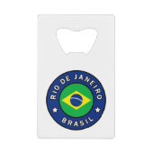 Rio de Janeiro Brasil Creditkaart Flessenopener (Voorkant)