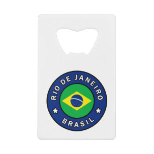 Rio de Janeiro Brasil Creditkaart Flessenopener