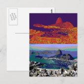 Rio de Janeiro Brasil Pão-de-Açúcar Briefkaart (Voorkant / Achterkant)