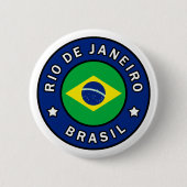 Rio de Janeiro Brasil Ronde Button 5,7 Cm (Voorkant)