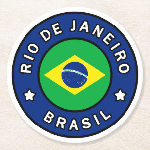 Rio de Janeiro Brasil Ronde Kartonnen Onderzetter