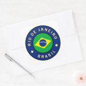 Rio de Janeiro Brasil Vierkante Sticker (Envelop)