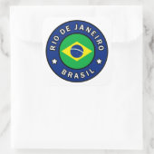 Rio de Janeiro Brasil Vierkante Sticker (Tas)