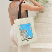 Rio de Janeiro, Brazil City Map Tote Bag