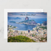 Rio de Janeiro, Brazil cityscape Briefkaart (Voorkant / Achterkant)