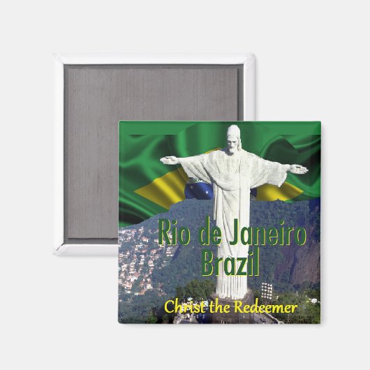 Rio de Janeiro Brazil Magnet (Voorkant / Achterkant)