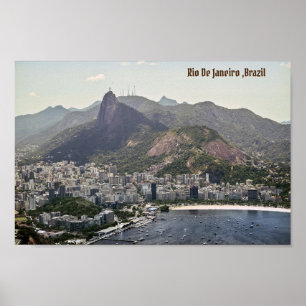 Rio de Janeiro, Braziliaanse bergstrand Poster