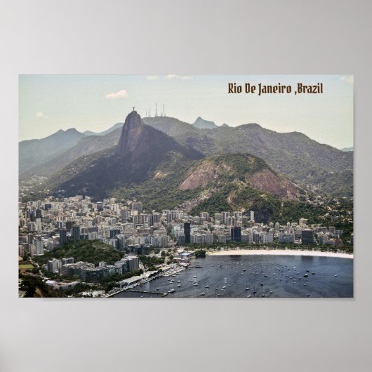 Rio de Janeiro, Braziliaanse bergstrand Poster (Voorkant)