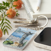 Rio de Janeiro Brazilië Acryl Sleutelhanger (Voorkant Rechts)