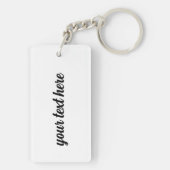 Rio de Janeiro Brazilië Acryl Sleutelhanger (achterkant)