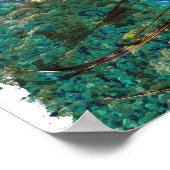 Rio de Janeiro Brazilië Aquarel Kunst Poster (Hoek)