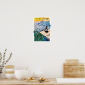 Rio de Janeiro Brazilië Aquarel Kunst Poster (Keuken)