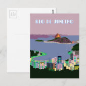 Rio de Janeiro-BRAZILIË Briefkaart (Voorkant / Achterkant)