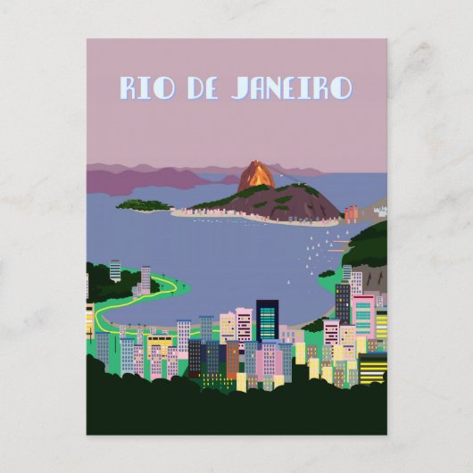 Rio de Janeiro-BRAZILIË Briefkaart (Voorkant)
