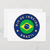 Rio de Janeiro Brazilië Briefkaart (Voorkant / Achterkant)