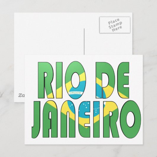 Rio de Janeiro, Brazilië Briefkaart (Voorkant / Achterkant)