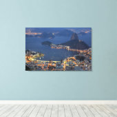 Rio de Janeiro, Brazilië Canvas Afdruk (Insitu (Houten vloer))