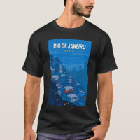 Rio De Janeiro Brazilië Favela Travel Art Vintage