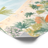 Rio de Janeiro Brazilië Gouache Illustratie Reizen Poster (Hoek)