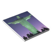 Rio de Janeiro, Brazilië. Het Christusbeeld op Notitieblok (Schuin)