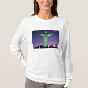 Rio de Janeiro, Brazilië. het Christusbeeld op T-shirt