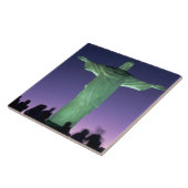 Rio de Janeiro, Brazilië. het Christusbeeld op Tegeltje (Zijkant)