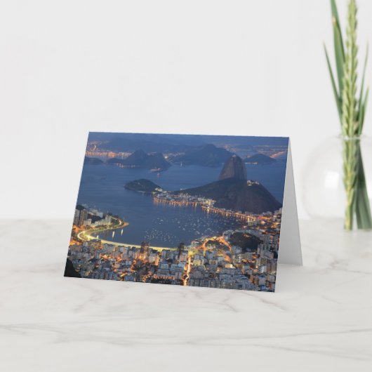 Rio de Janeiro, Brazilië Kaart (Voorkant)