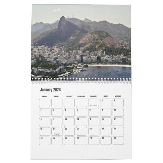 Rio de Janeiro-Brazilië Kalender (Jan 2026)