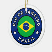 Rio de Janeiro Brazilië Keramisch Ornament (Links)