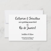 Rio de Janeiro, Brazilië Oude kaart (Achterkant)