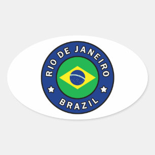 Rio de Janeiro Brazilië Ovale Sticker
