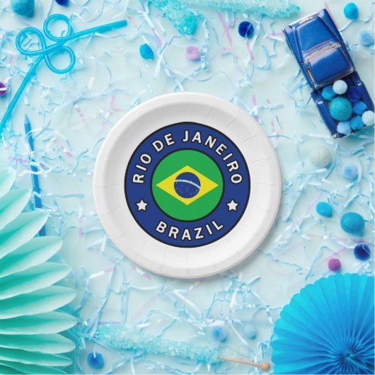 Rio de Janeiro Brazilië Papieren Bordje (Feest)